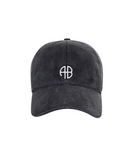 Anine Bing Womens Accessories Jeremy Baseball Cap - Washed Smoke Grey