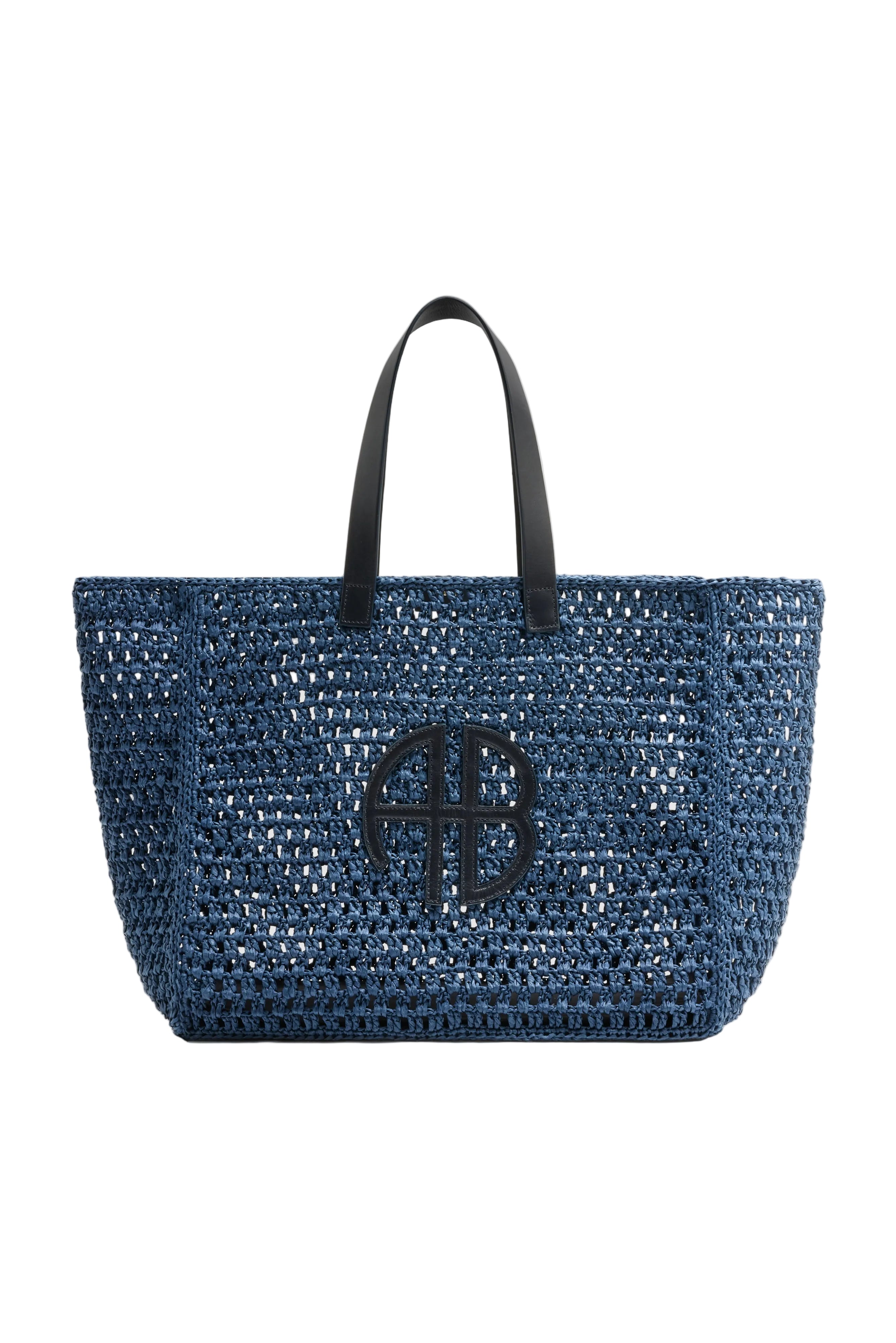 Anine Bing Womens Accessories Washed Blue Large Rio Tote - Marine Blue