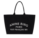 Anine Bing Womens Accessories Leo Canvas Tote black