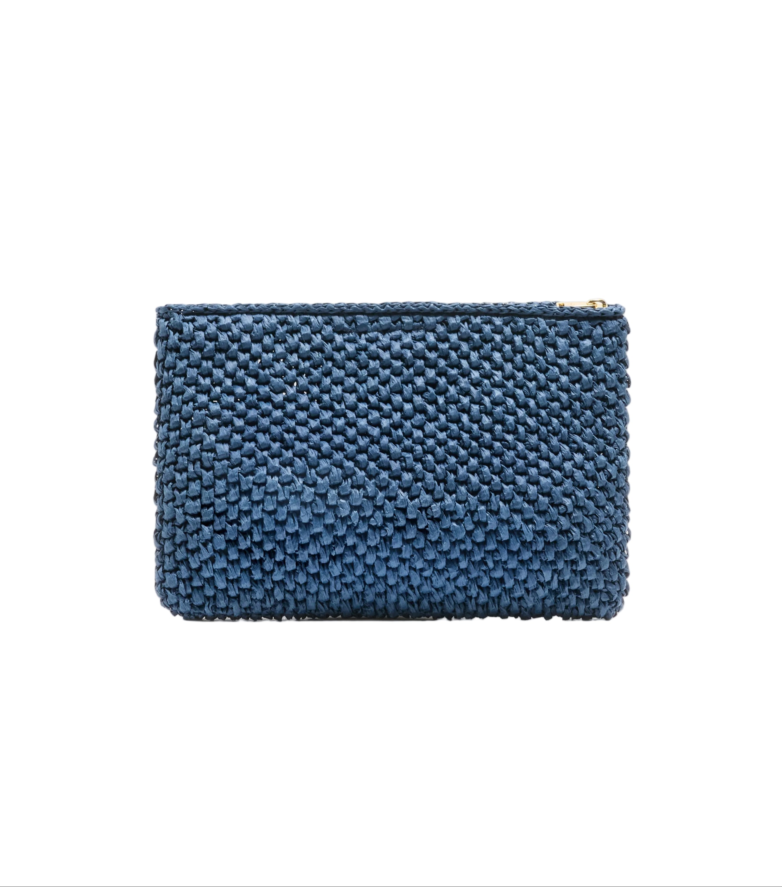 Anine Bing Womens Accessories Washed Blue Rio Pouch - Marine Blue