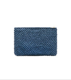 Anine Bing Womens Accessories Washed Blue Rio Pouch - Marine Blue