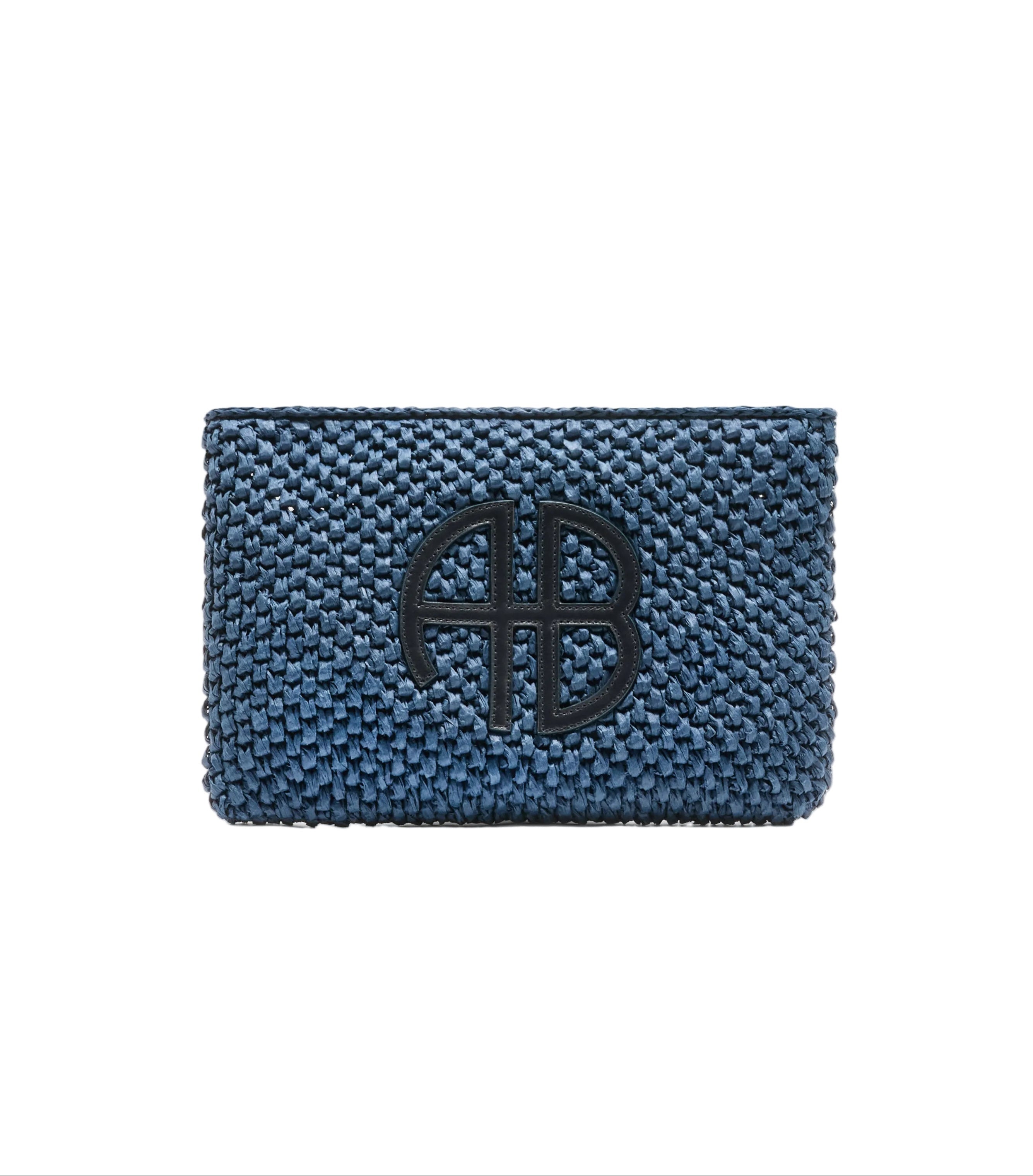 Anine Bing Womens Accessories Washed Blue Rio Pouch - Marine Blue