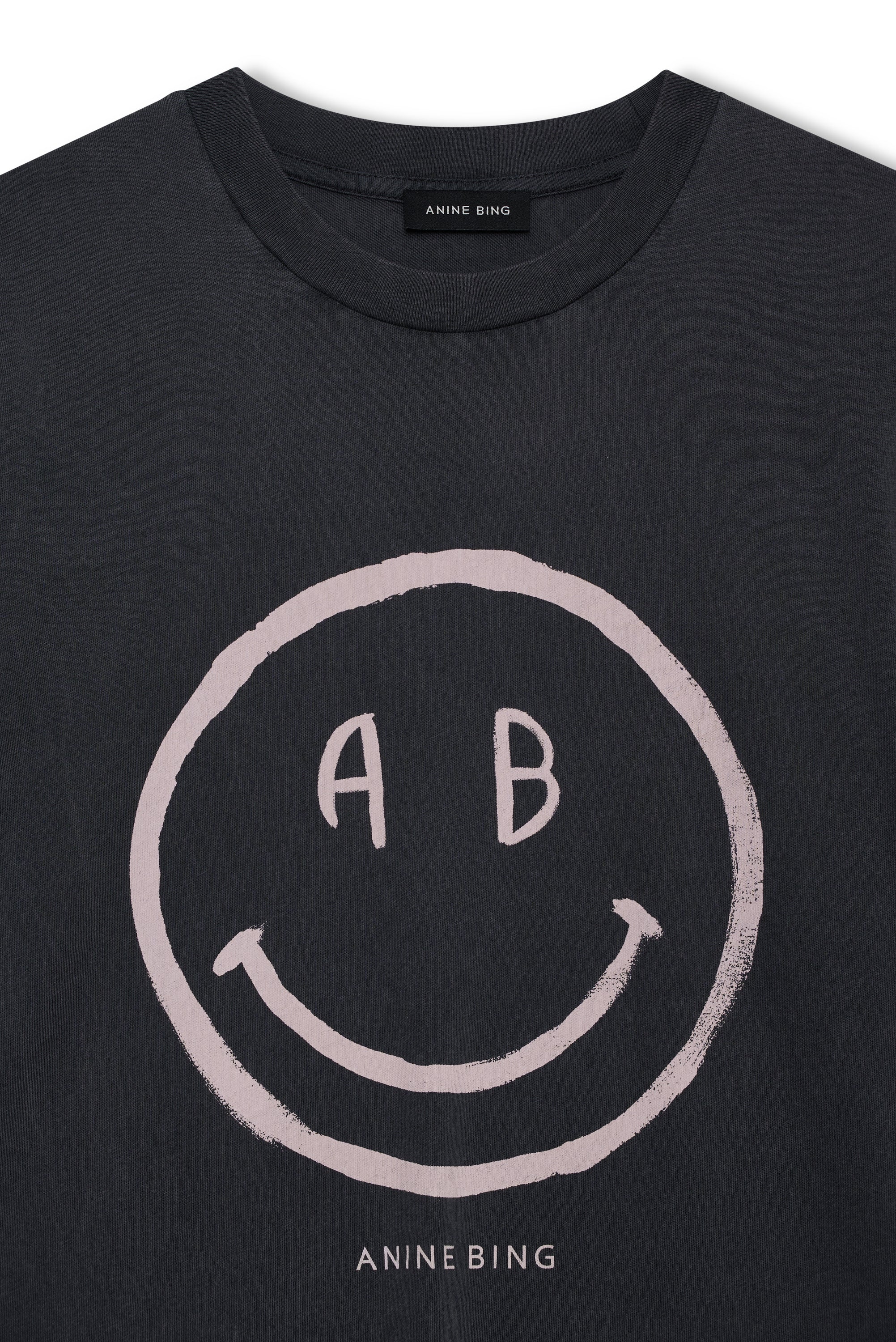 Anine Bing Womens Basics Cade Tee Smiley