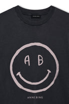 Anine Bing Womens Basics Cade Tee Smiley