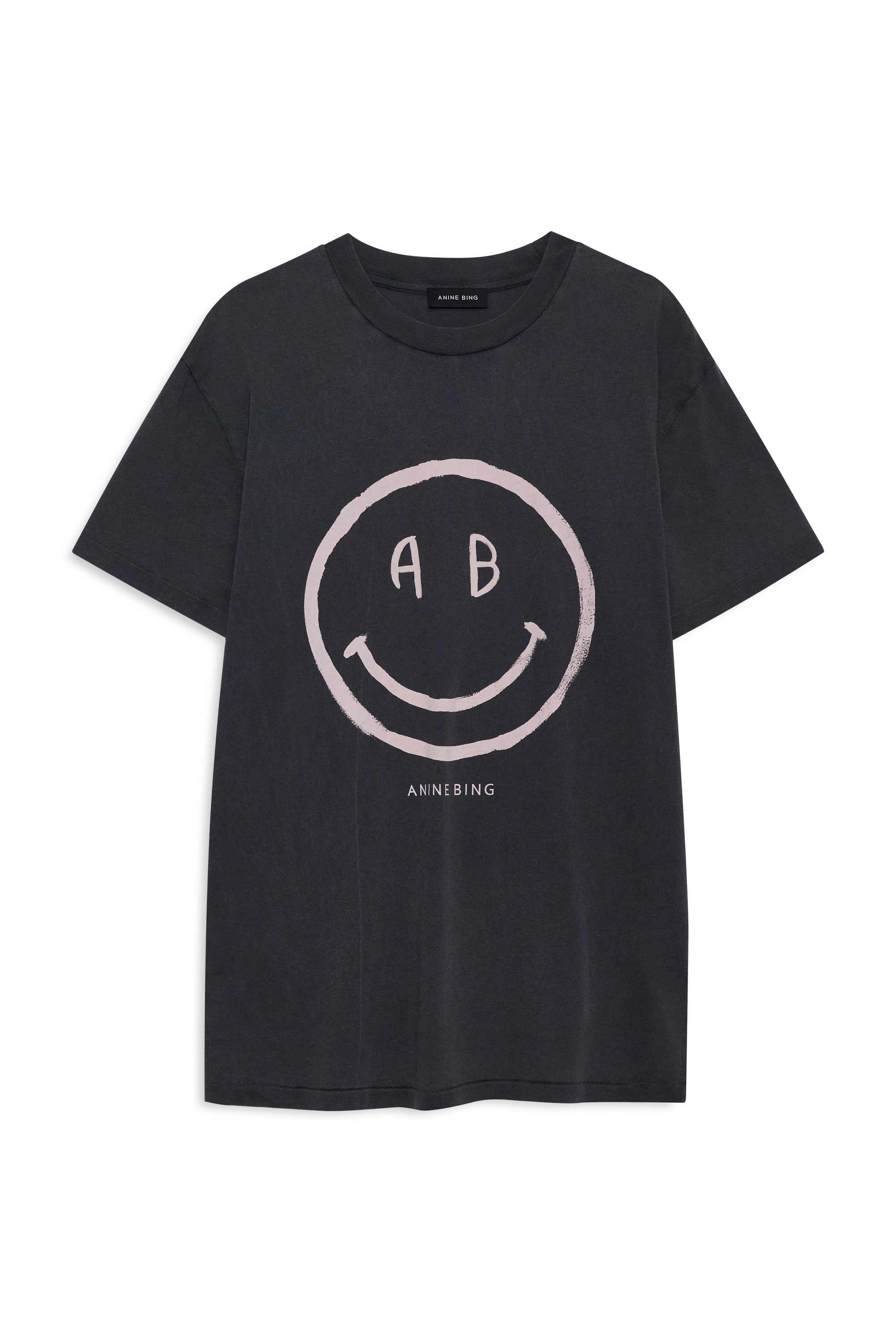Anine Bing Womens Basics Cade Tee Smiley
