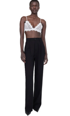 Anine Bing Womens Basics Lace Bra With Trim