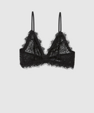 Anine Bing Womens Basics Lace Bra With Trim