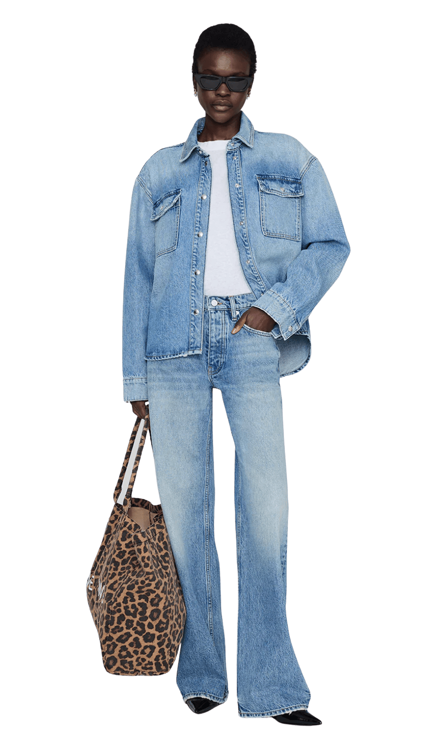 Anine Bing Womens Denim Hugh Jean