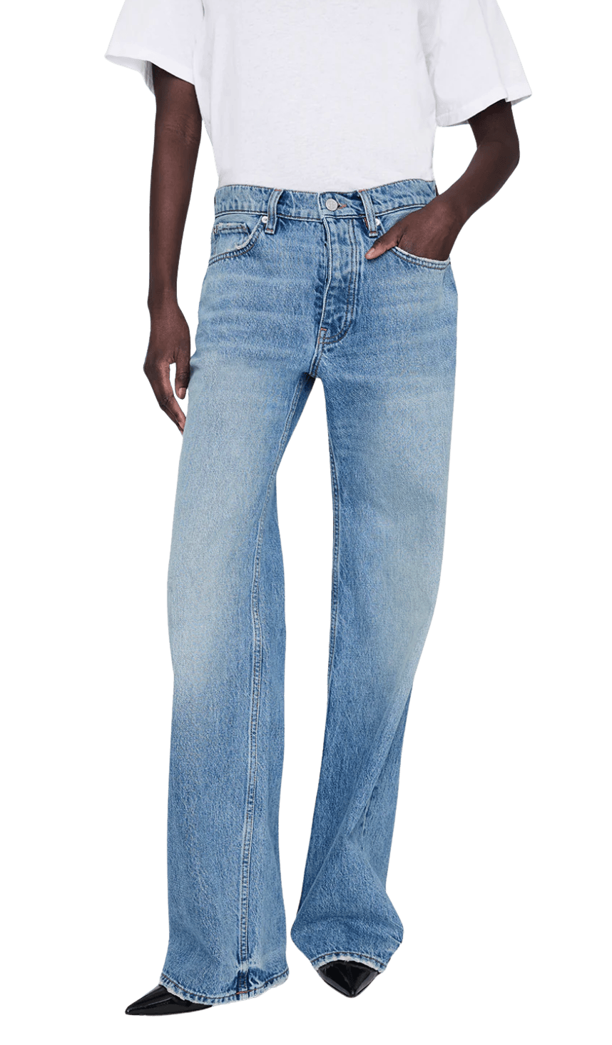Anine Bing Womens Denim Hugh Jean