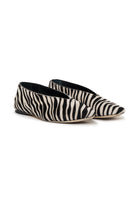 Anine Bing Womens Shoes Ana Flats Calf Hair Zebra