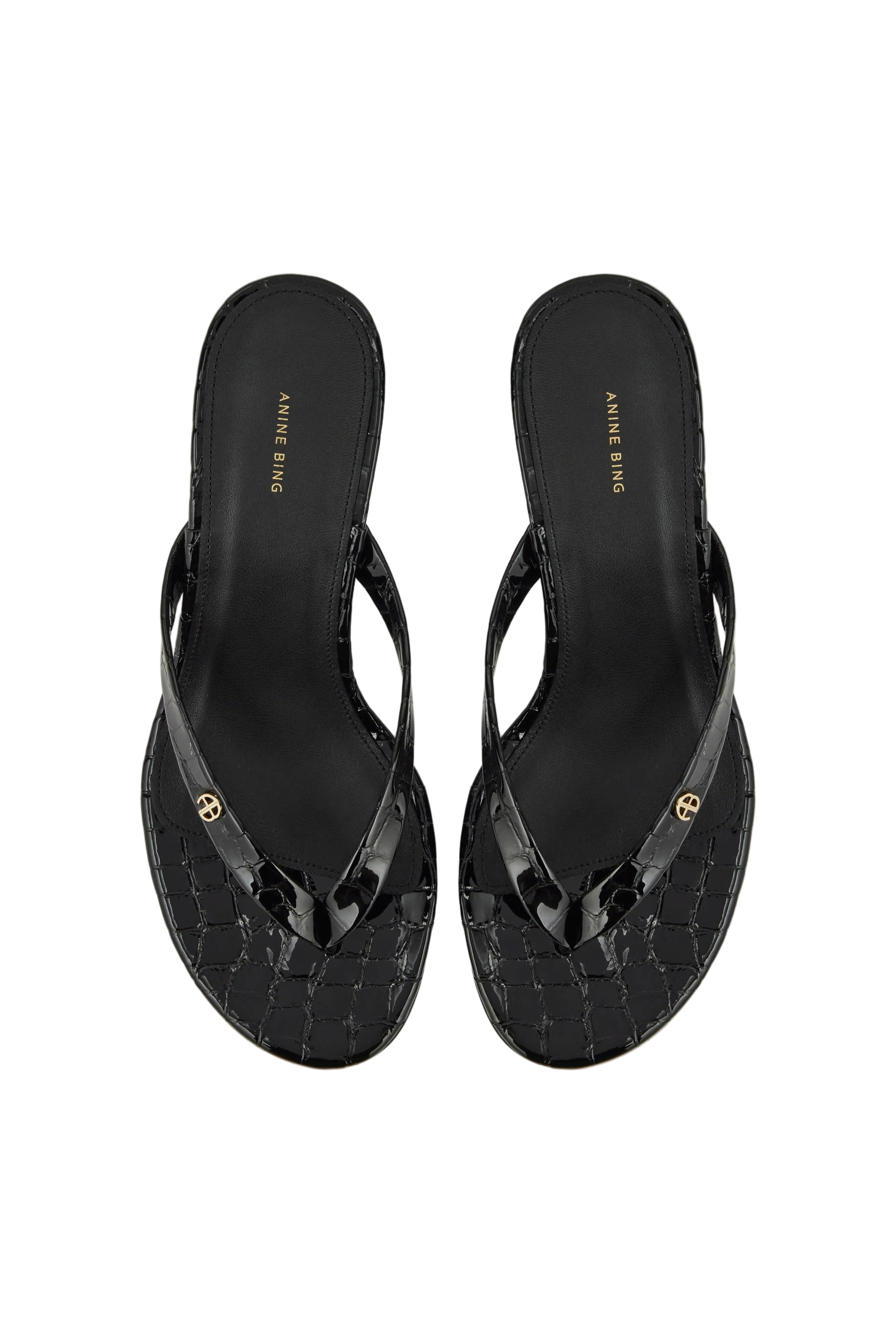 Anine Bing Womens Shoes Noelle Thong Heels