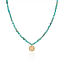 ANNA BECK Womens Jewelry Beaded Circle Pendant Necklace