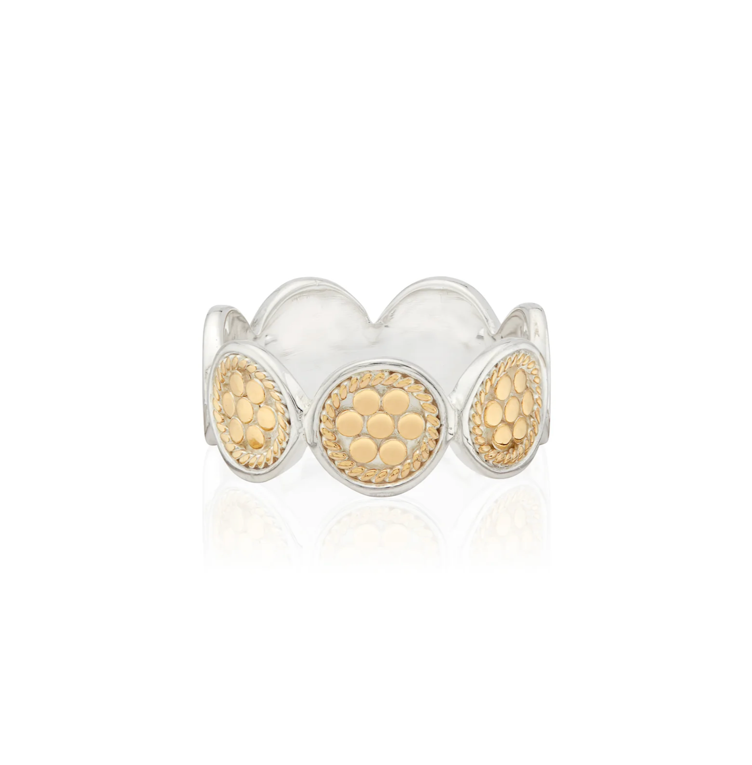 ANNA BECK Womens Jewelry 6 / Gold Classic Multi-Disc Ring - Gold