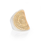 ANNA BECK Womens Jewelry Classic Saddle Ring - Gold