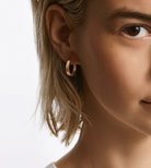ANNA BECK Womens Jewelry Classic Small Hinge Reversible Hoop Earrings