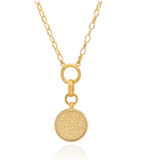 ANNA BECK Womens Jewelry Gratitude Medallion - Gold Necklace