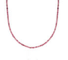 ANNA BECK Womens Jewelry Pink Tourmaline Beaded Necklace - 15-17"
