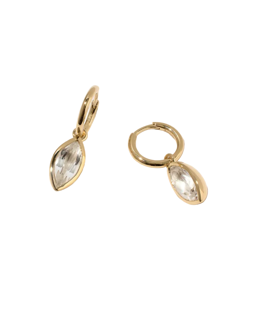 ARDDUN AGENCY Womens Jewelry Marquise Quartz Drop Earrings
