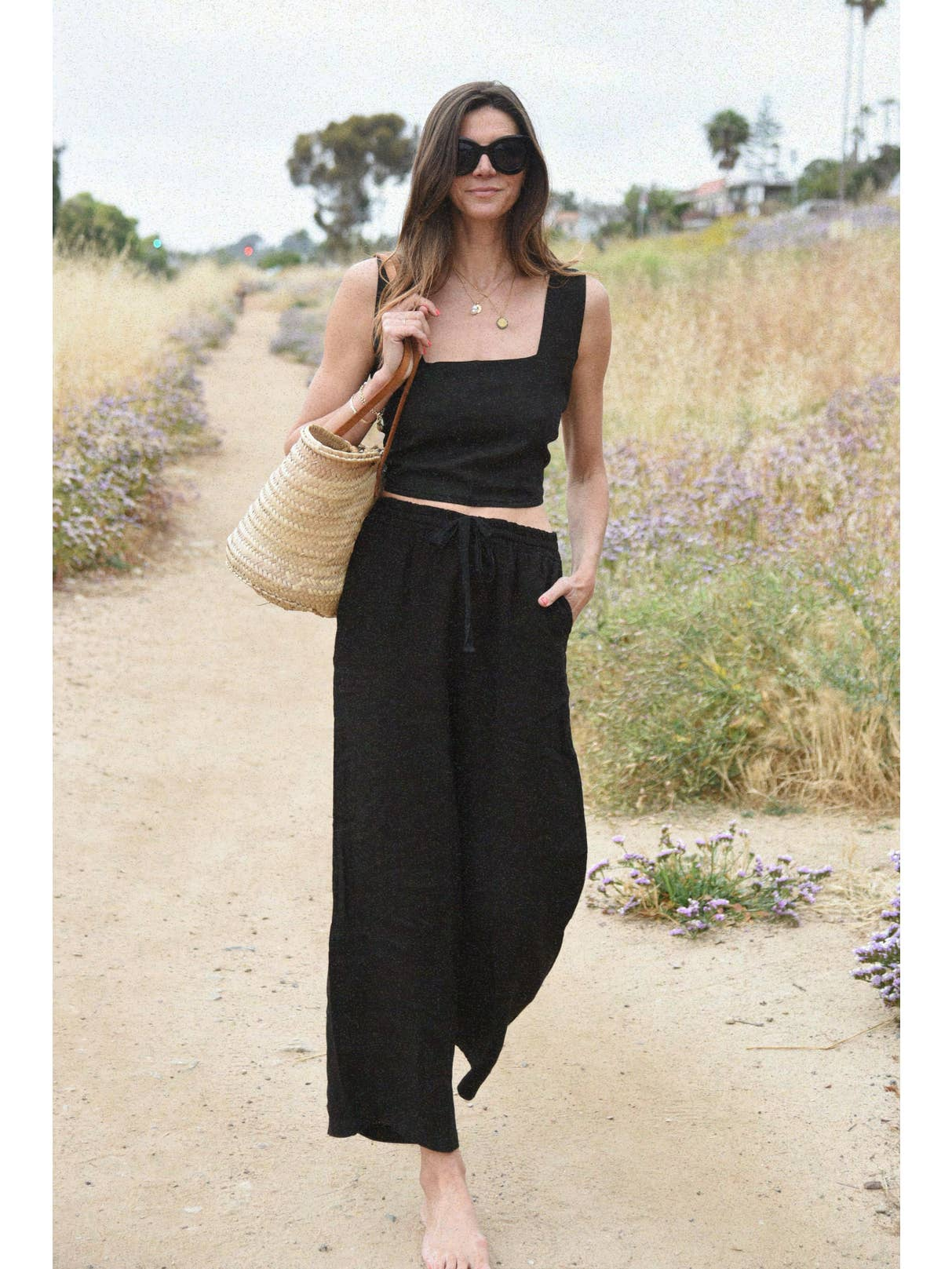 Beachwood The Label Womens Bottoms S/M / Noir Isla Pants