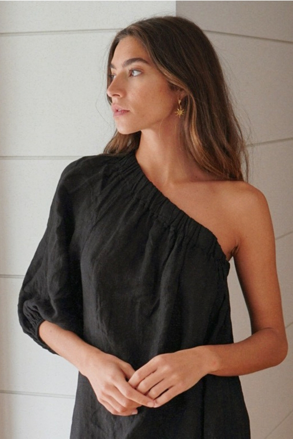 Beachwood The Label Womens Dresses Noir The Milos Dress