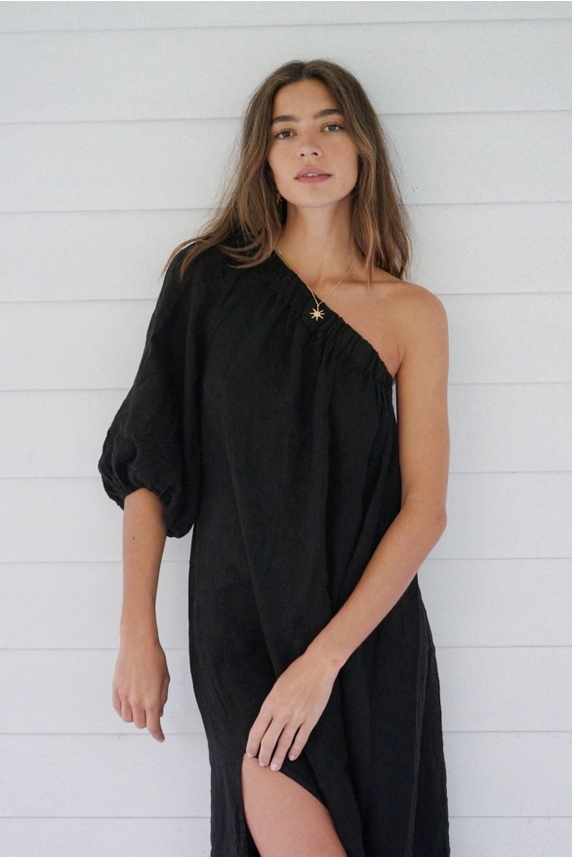 Beachwood The Label Womens Dresses Noir The Milos Dress