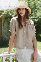 Beachwood The Label Womens Novelty Tops S/M / Taupe The Jade Blouse