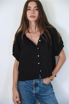 Beachwood The Label Womens Novelty Tops S/M / Noir The Jade Blouse