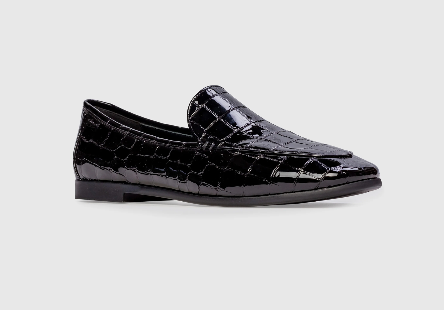 Black Suede Studio Womens Shoes Allie Loafer