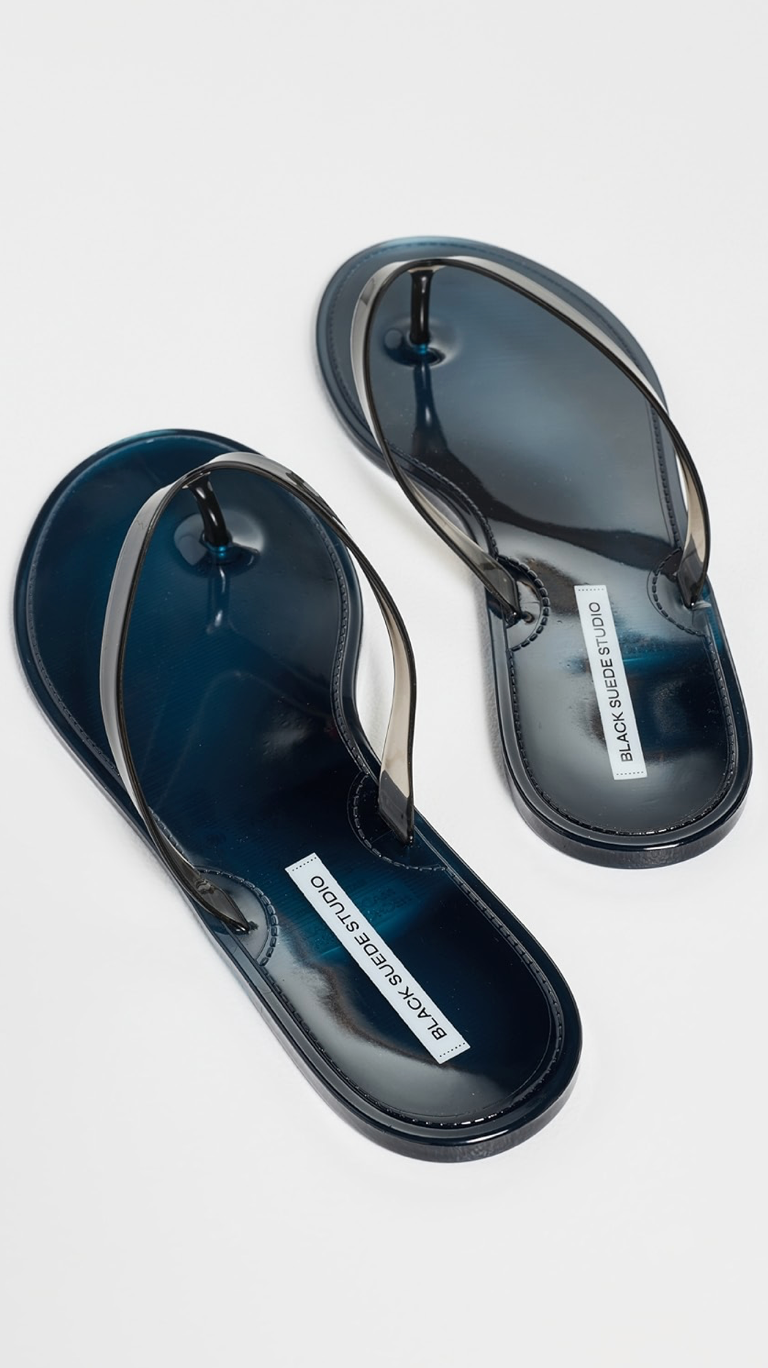 Black Suede Studio Womens Shoes Crystal Sandal