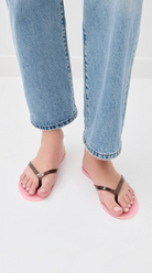 Black Suede Studio Womens Shoes Crystal Sandal