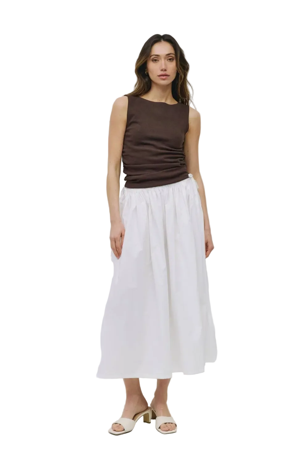 By Together Womens Bottoms Woven Cotton Skirt