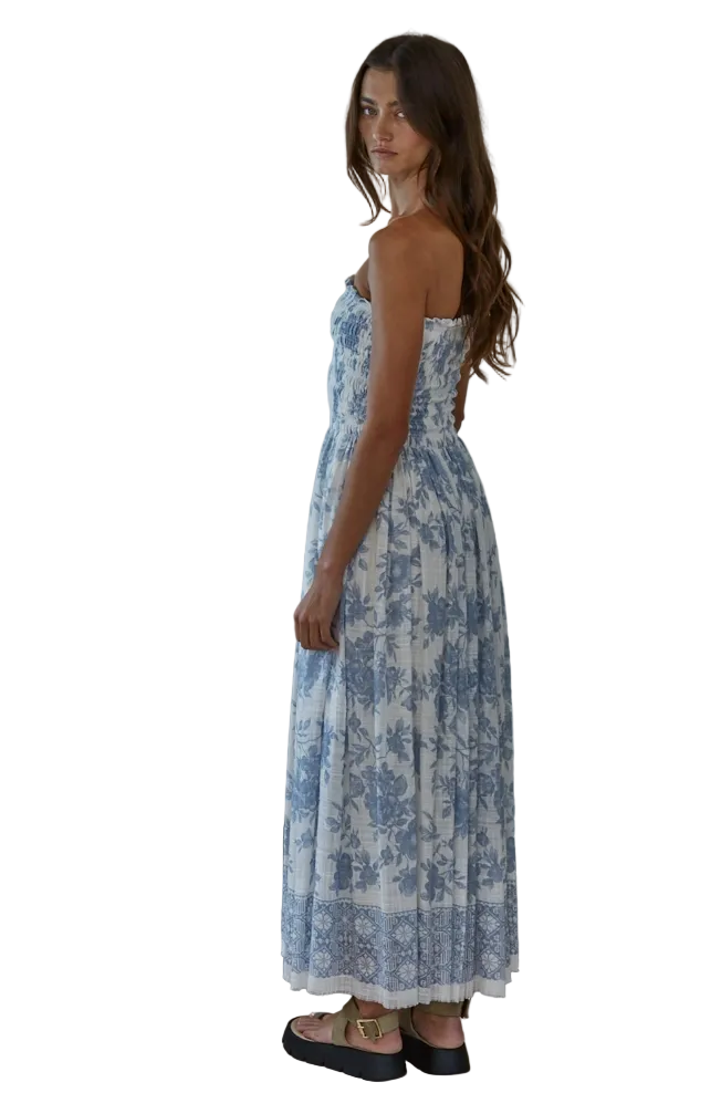 By Together Womens Dresses Midi Floral Strapless Dress