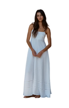 By Together Womens Dresses Woven Cotton Tube Neck Maxi Dress