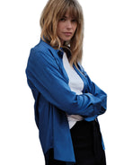 CISSA Womens Novelty Tops XSmall / Admiral Blue The Atelier Shirt