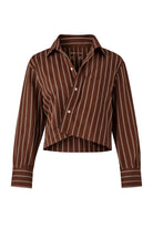 CISSA Womens Novelty Tops XSmall / Banbury Stripe The Shorty Shirt