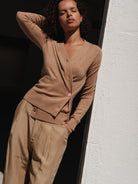 CISSA Womens Sweaters - Cashmere The Wrap Cardigan