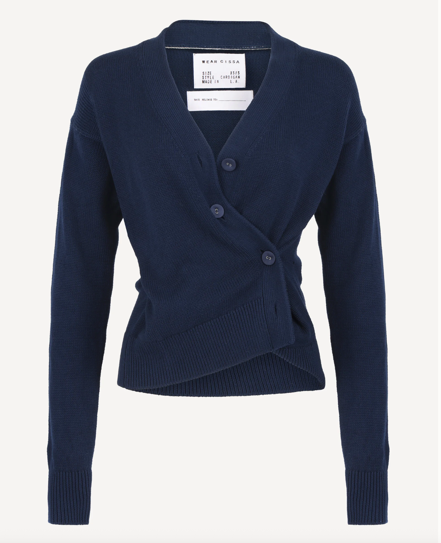 CISSA Womens Sweaters The Waist Length Wrap Cardigan