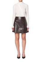 Citizens of Humanity Womens Bottoms 25 / Chocolate Dark Brown Soraya Knee Length Skirt