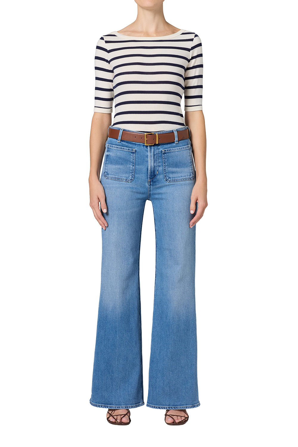 Citizens of Humanity Womens Denim Kimberly Patch Pocket Flare