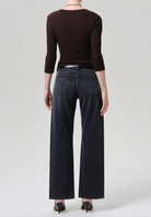 Citizens of Humanity Womens Denim Lindz Easy Straight in Vintage Black