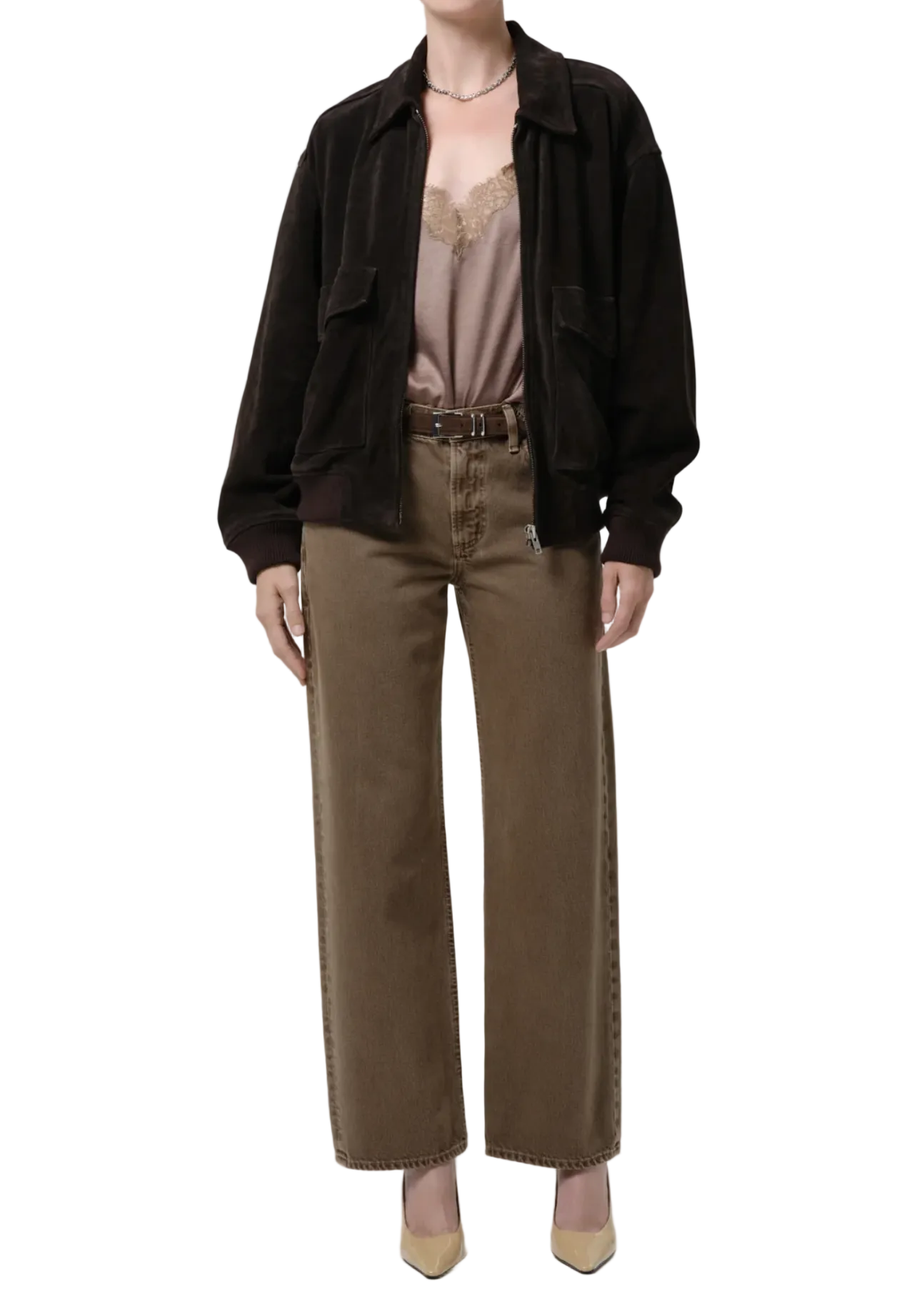 Citizens of Humanity Womens Denim 24 / Cocoa Lindz Easy Straight