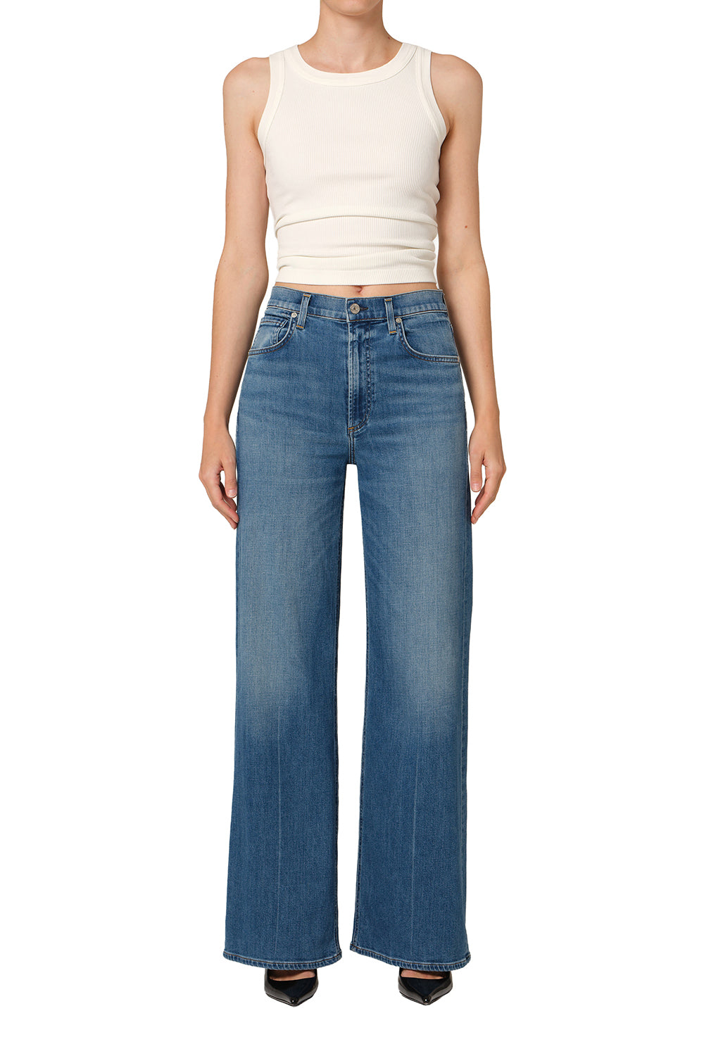 Citizens of Humanity Womens Denim 24 / Candlelight Lyra Long 32 in Candle Light