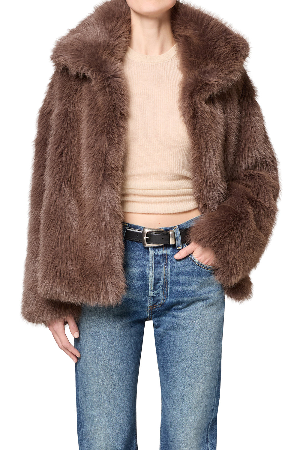 Citizens of Humanity Womens Jackets XSmall / Violet Grey Liliana Funnel Jacket in Violet Oak
