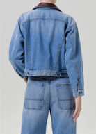 Citizens of Humanity Womens Jackets Skylar Denim Jacket in Sunlit