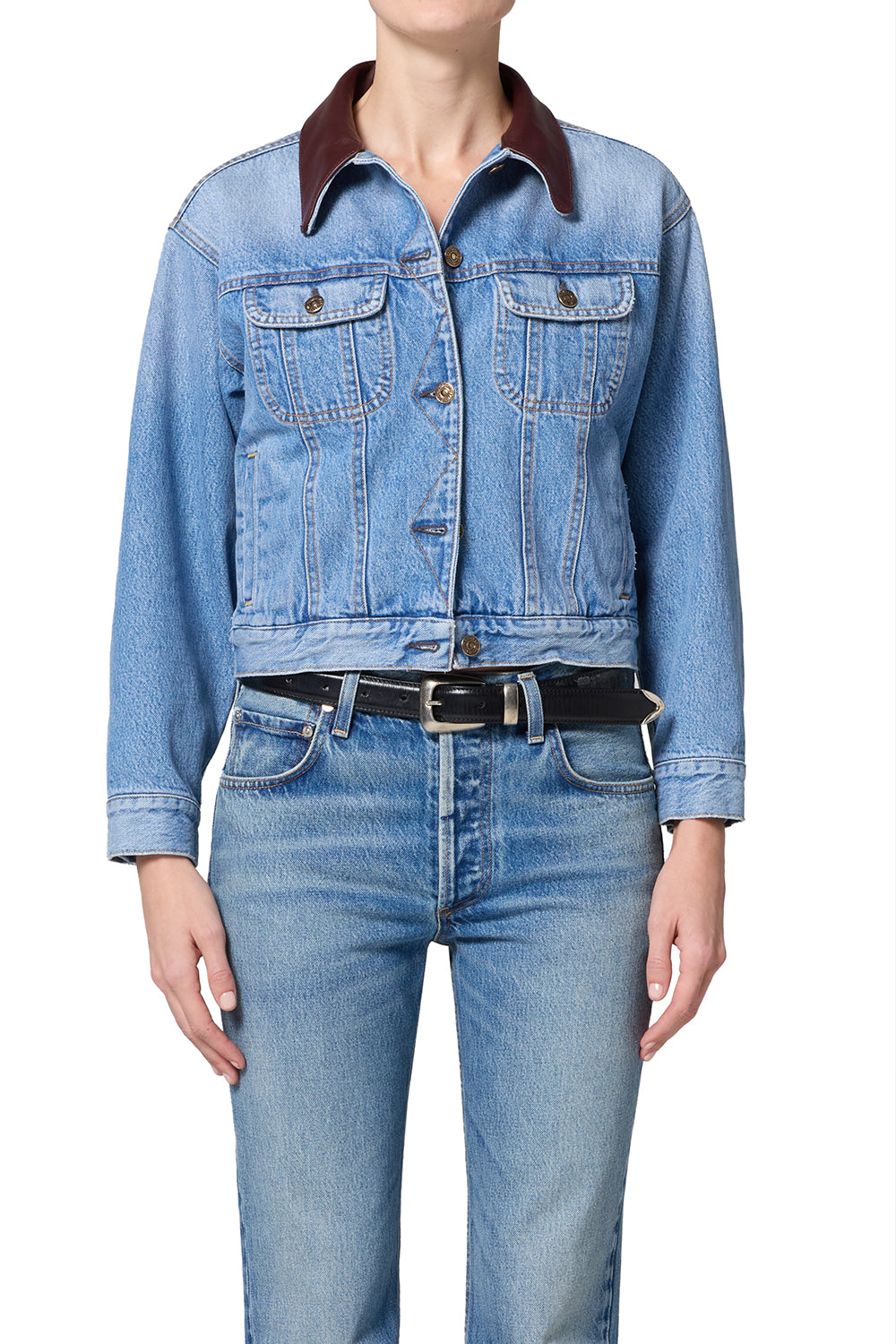 Citizens of Humanity Womens Jackets Small / Sunlit Skylar Denim Jacket in Sunlit