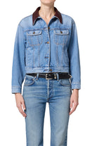 Citizens of Humanity Womens Jackets Small / Sunlit Skylar Denim Jacket in Sunlit
