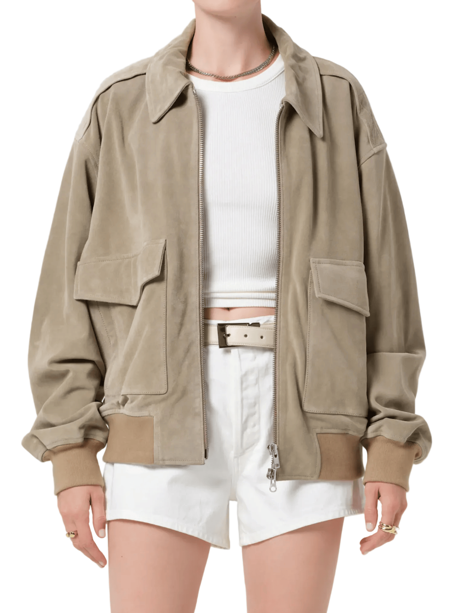 Citizens of Humanity Womens Jackets Vivienne Suede Jacket