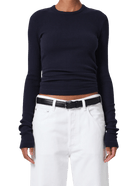 Citizens of Humanity Womens Novelty Knit Tops Bina Crewneck