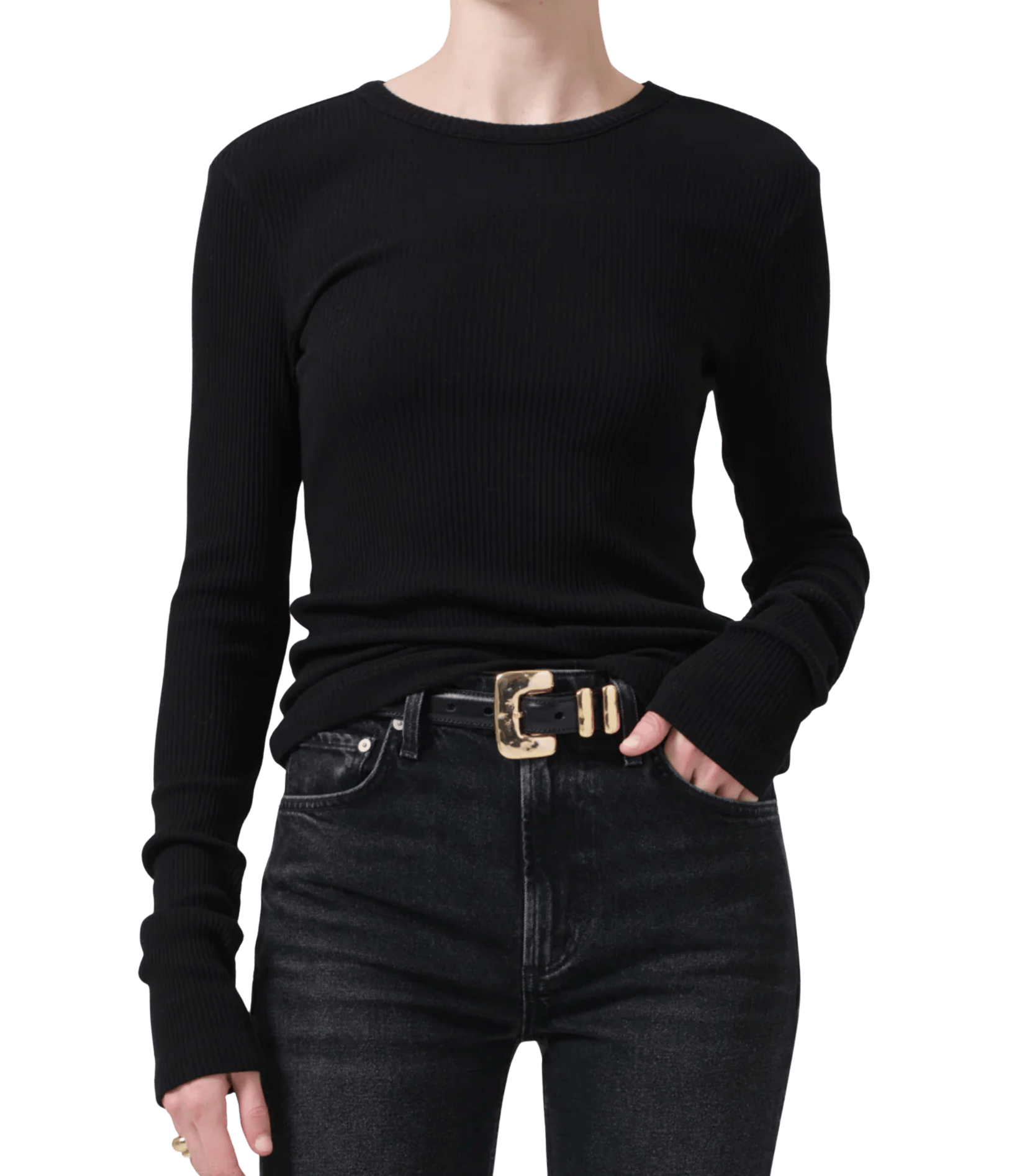 Citizens of Humanity Womens Novelty Knit Tops Bina Crewneck