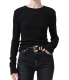 Citizens of Humanity Womens Novelty Knit Tops Bina Crewneck